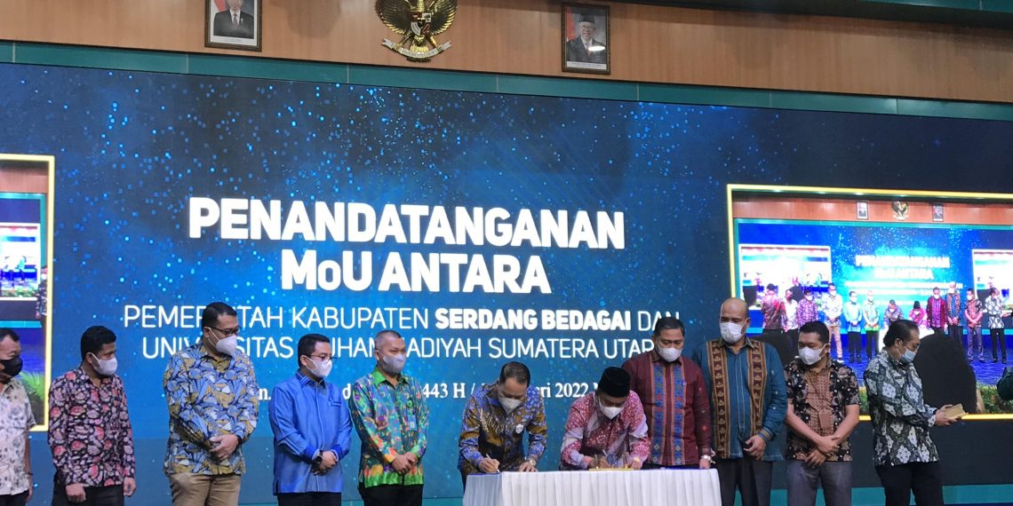 Bupati Serdang Bedagai Hadir Pada Acara Penandatanganan MoU dan Pembukaan Seminar Hasil PKL FISIP 2022