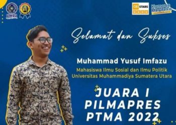Mahasiswa FISIP UMSU Juara 1 Pilmapres PTMA se-Indonesia 2022