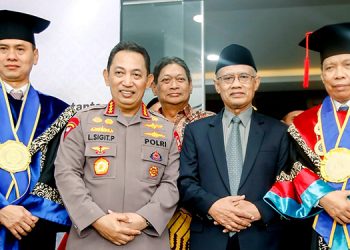 Kapolri dan Ketum PP Muhammadiyah Kompak Hadiri Pengukuhan Guru Besar Irjen Pol. Prof. Dadang Hartanto di UMSU