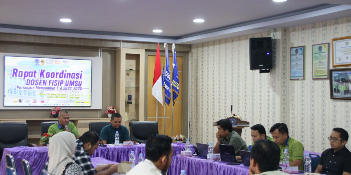 Rapat Koordinasi Dosen Tetap FISIP UMSU Menyambut TA 2023/2024 Dilanjutkan Rapat Dosen Tetap Prodi