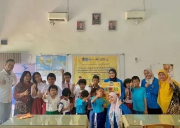 Mahasiswa FISIP UMSU Bantu Disabilitas Netra Mengenal Aksara Lewat Media Lego Berbasis Sensor Suara